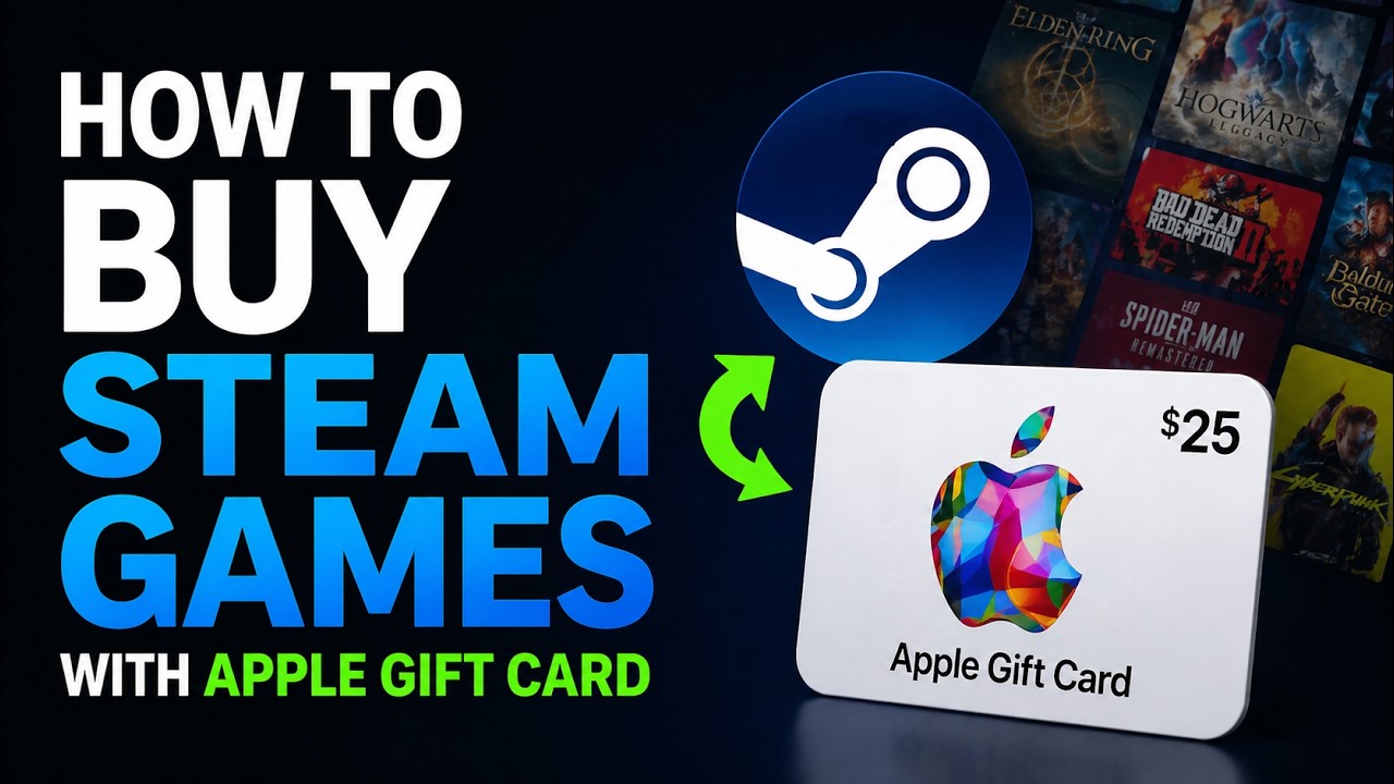 How to Buy Steam Games With Apple Gift Card | Use Apple Gift Card for Steam Wallet | Steam Buy Games