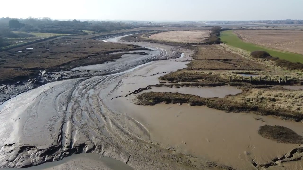 Mill Lake Dam, The Boatyard & St Osyth Creek - March 2025