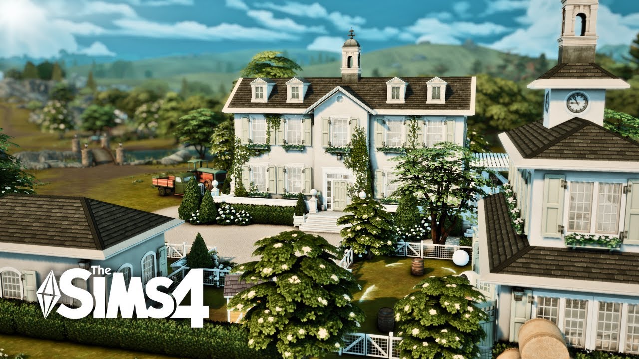 French Family Farmhouse & Stables || The Sims 4 Speed Build