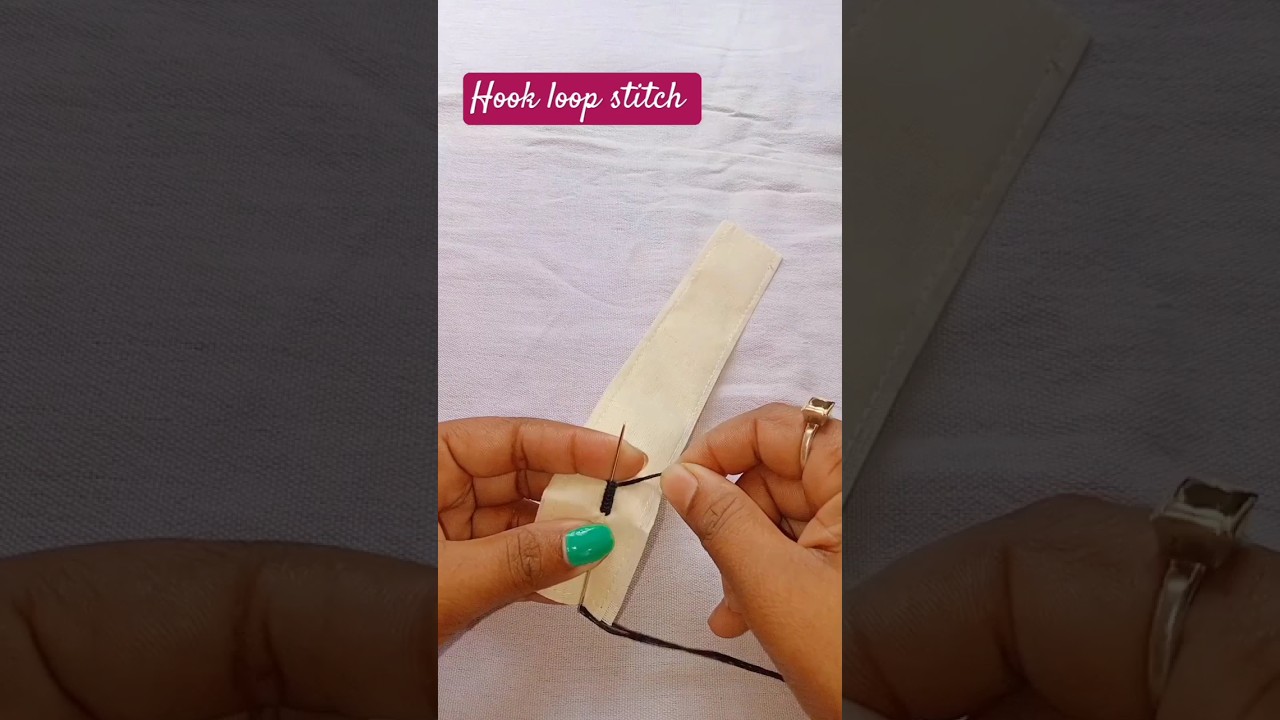 hook eye stitch | hook loop stitching in blouse / blouse eye stitching #shorts #ytshorts
