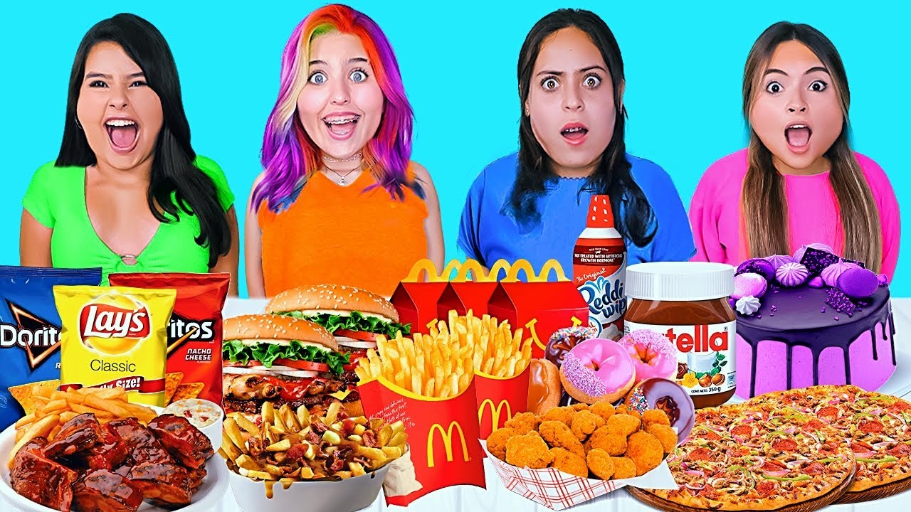 100.000 CALORIAS EN 24 HORAS🍕| Leyla Star💫
