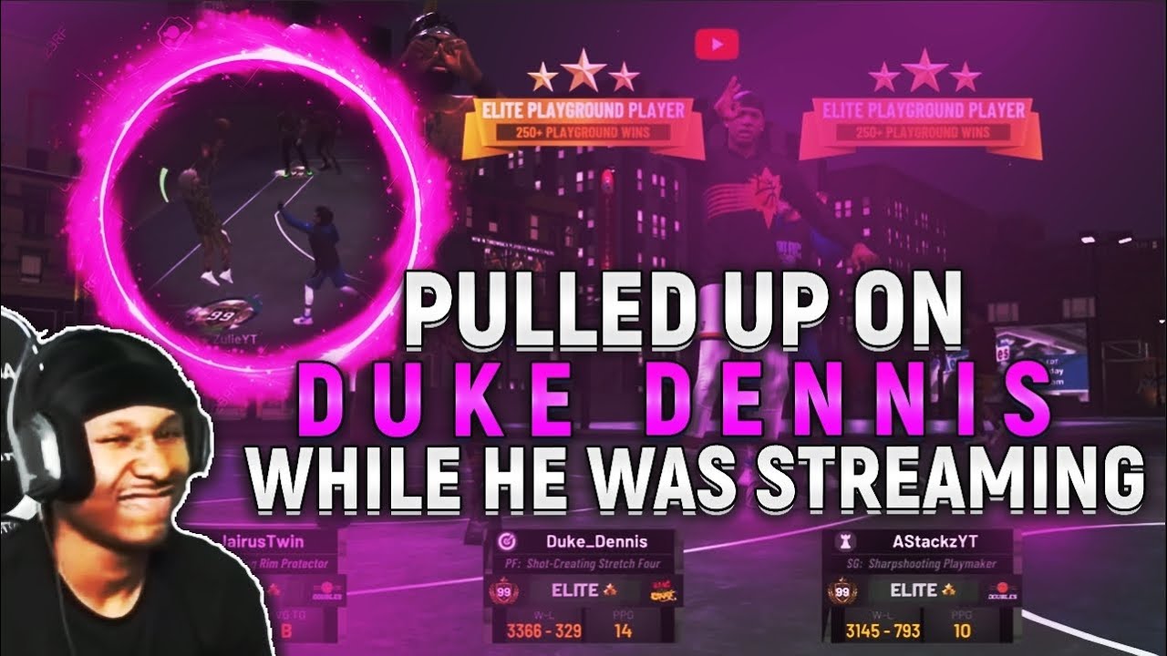 #1 Ranked Player On NBA 2K19 Stream Snipes Duke Dennis And This Happens😱....