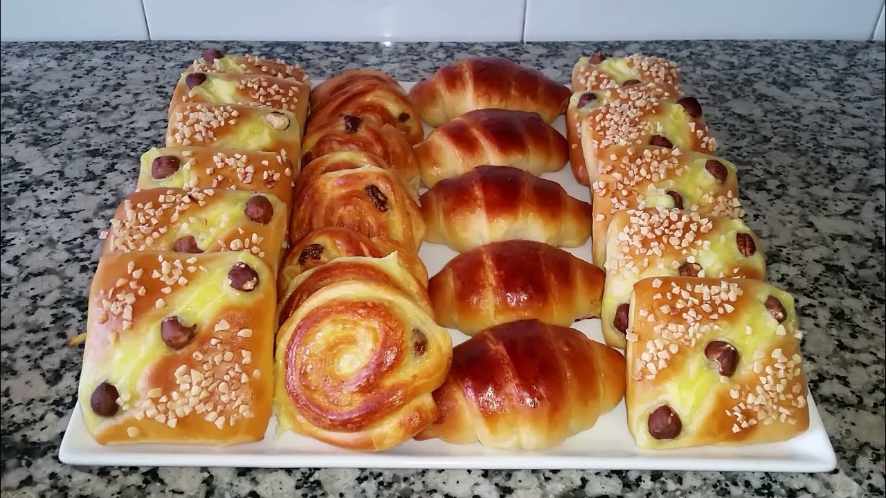 عجينة في المتناول 👍 بريوش بثلاثة أشكال متميزة 👌 👌