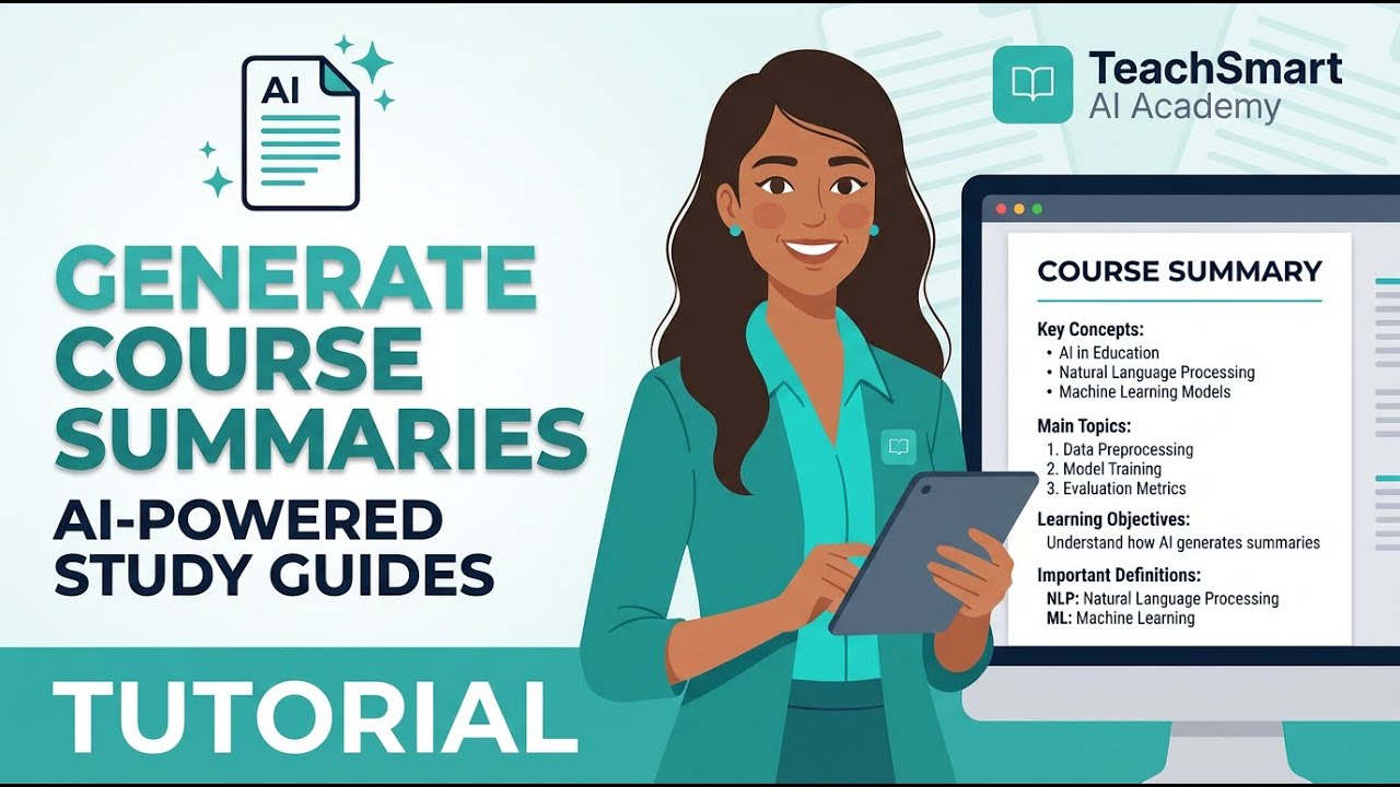 Generate Course Summaries Using TeachSmart AI | Complete Tutorial
