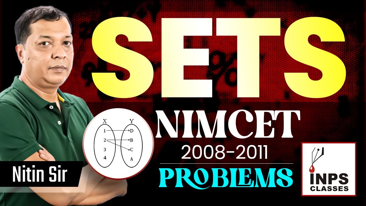Sets Questions NIMCET 2008-2011 by Nitin Agrawal INPS Classes