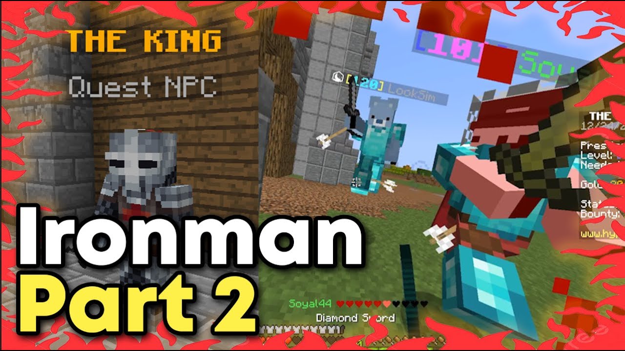 Получение 100 000 XP в режиме Ironman на Hypixel Pit