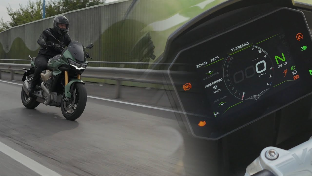 Moto Guzzi V100 Mandello Dashboard Walkaround