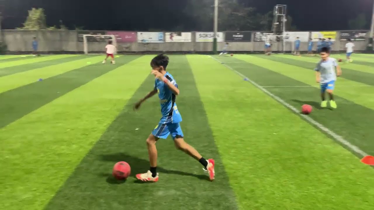 Technically Training Team Work Soccer Soksan Football School