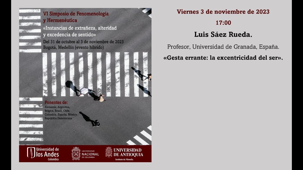 Luis Sáez Rueda: Gesta errante: la excentricidad del ser