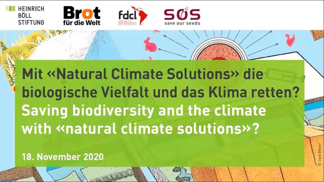 Saving biodiversity and the climate with &ldquo;natural climate solutions&rdquo;?