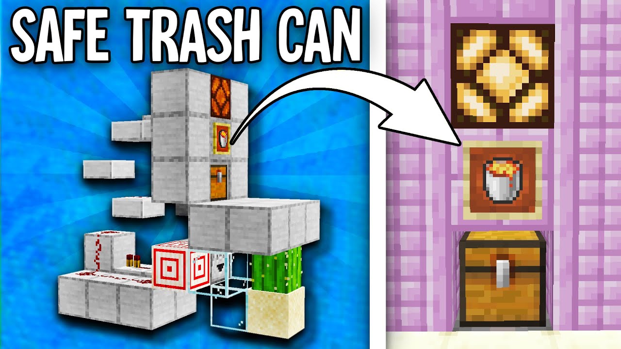 Minecraft Fancy Trashcan Tutorial