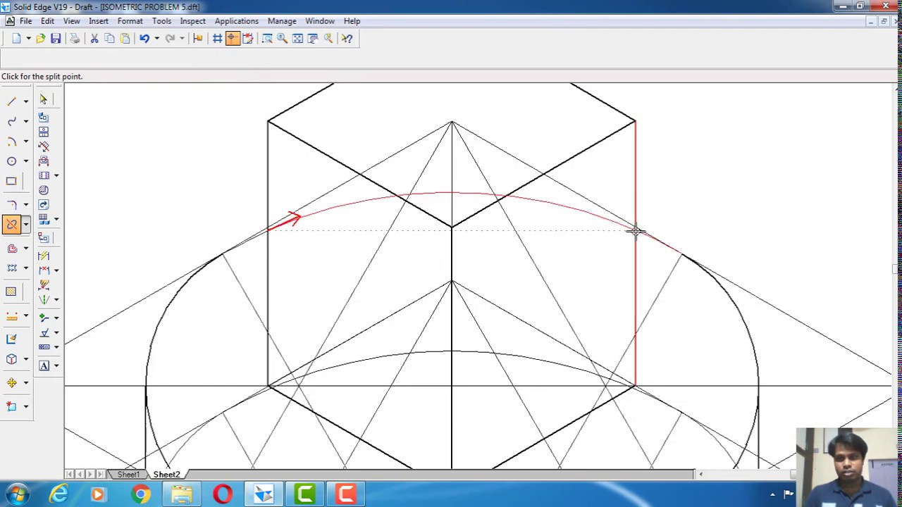 COMPUTER AIDED ENGINEERING DRAWING/ISOMETRIC PROJECTION/SOLID EDGE/ SQUARE PRISM/CYLINDRICAL SLAB