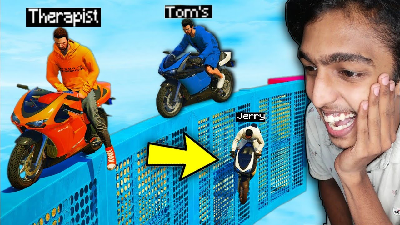 GTA 5 : I Use Cheat in BIKE WALL RIDE !! MALAYALAM