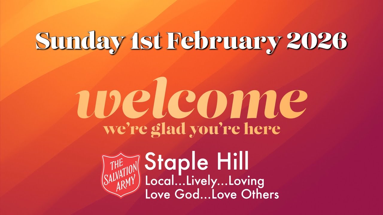 Sunday morning worship with The Salvation Army Staple Hill - 1st February 2026
