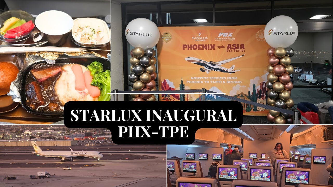 Inauguracyjny lot Starlux Phoenix-Tajpej