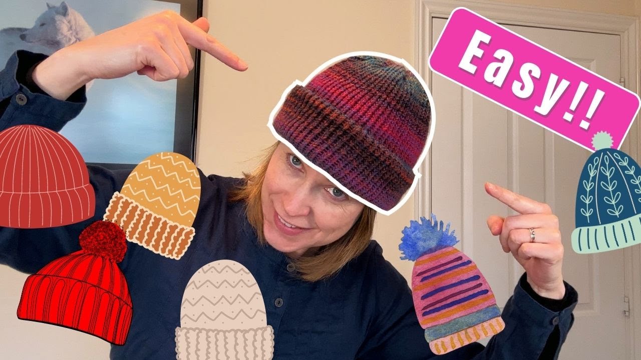 Make a double layer hat on a knitting loom - step by step tutorial