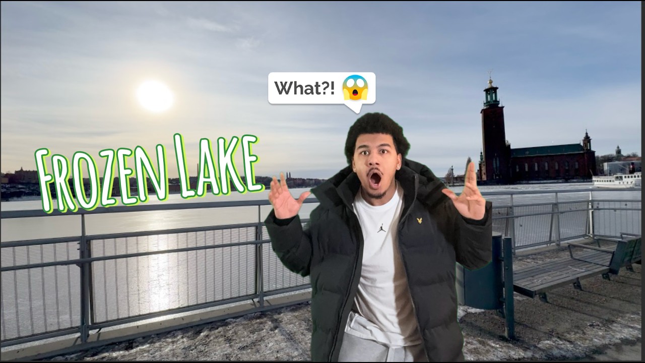 Walking On A Lake In Stockholm