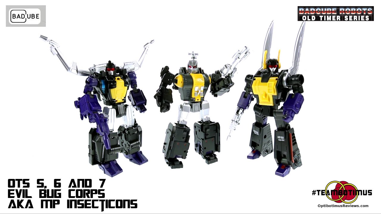 Видеообзор Bad Cube OTS-5,6 и 7 Evil Bug Corp он же MP Insecticons