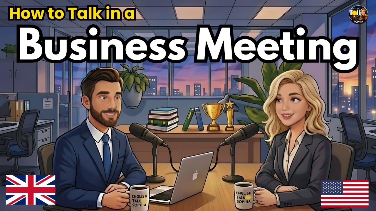 How to Talk in a Business Meeting in English | English Conversation Practice