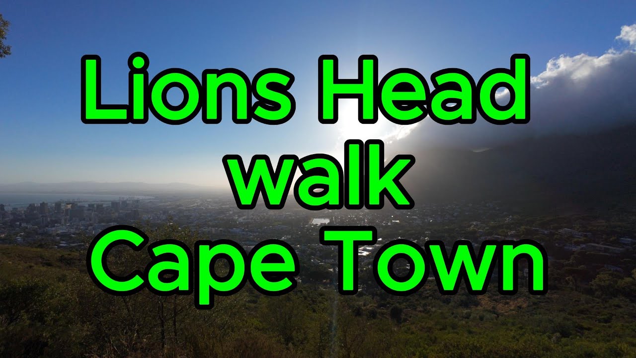 Cape Town 4K  - Walking up to Lions Head in Cape Town with scenic views of the Atlantic Ocean