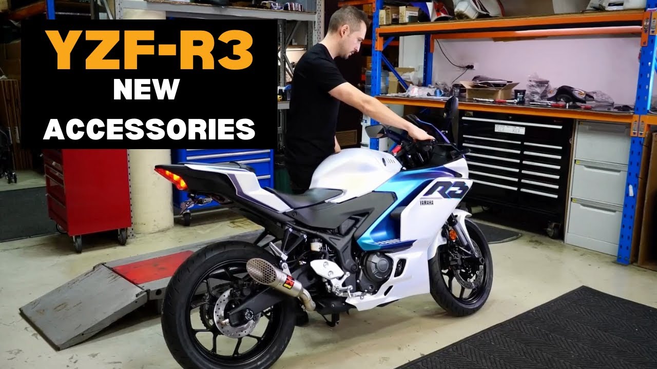 YAMAHA YZF-R3 I ASMR NEW ACCESSORIES FITTED I Bikebiz