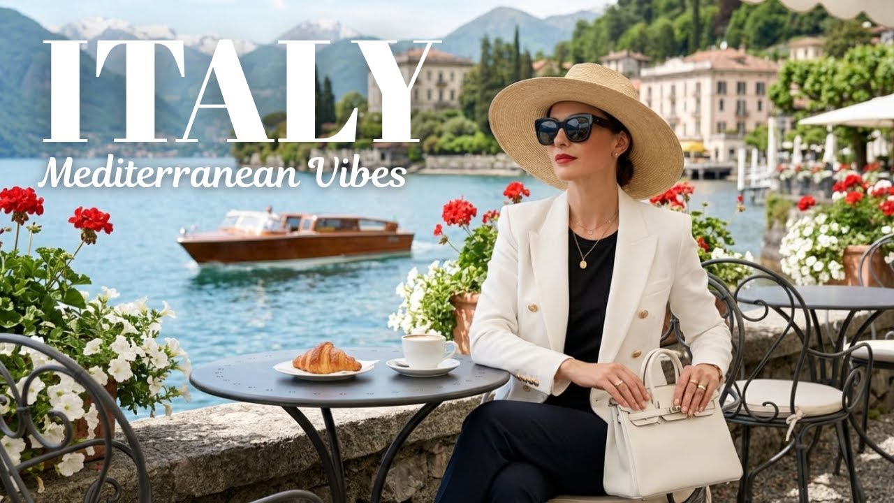 🎶 Italian Vibes & Mediterranean Music 🌅 Dreamy Amalfi Coast & Lake Como Relaxation Music