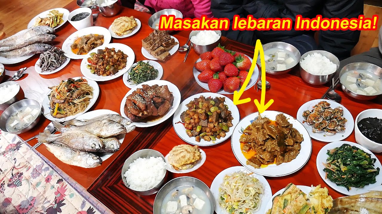 Aku coba menyembunyikan masakan Indonesia di makanan hari raya Korea!
