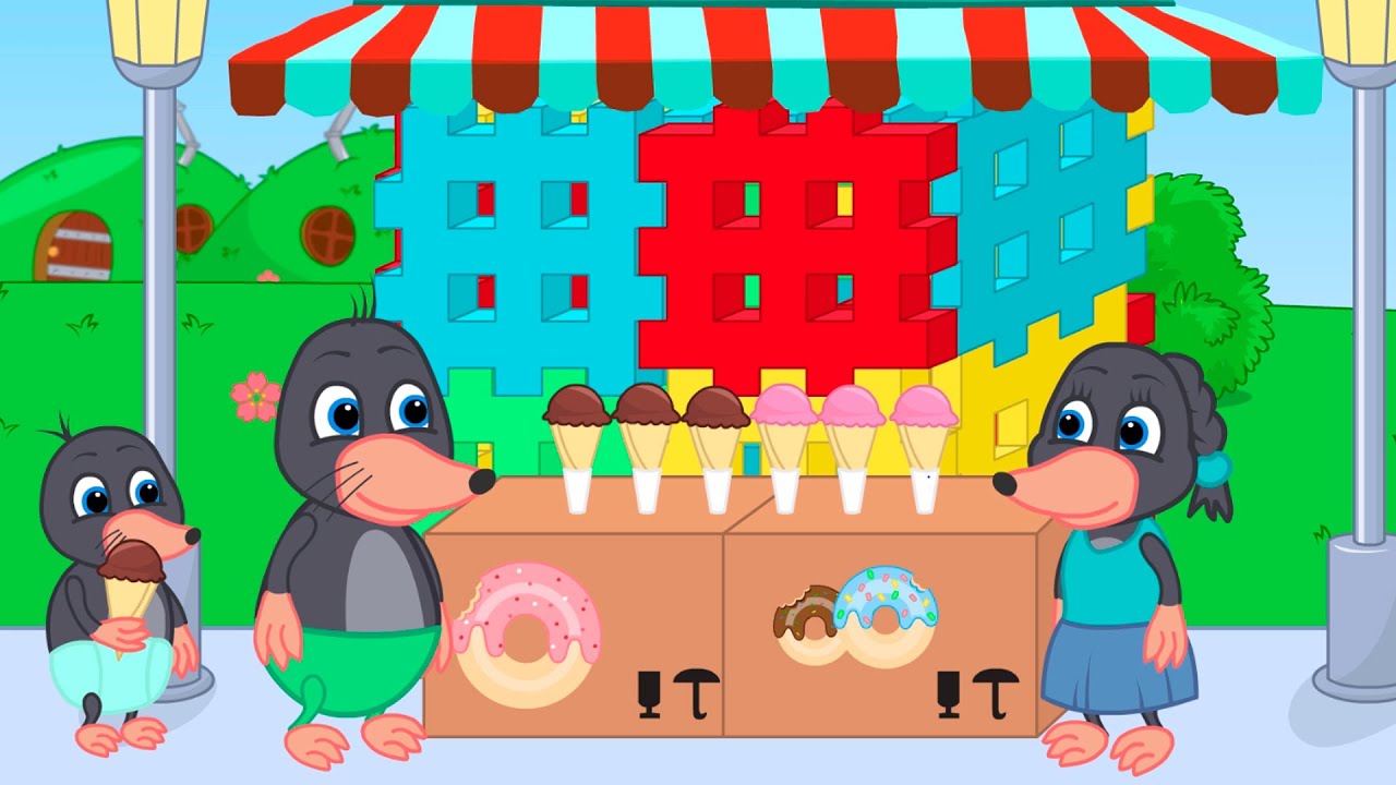 Benny Mole and Friends - Ice Cream Kiosk Animation 13+