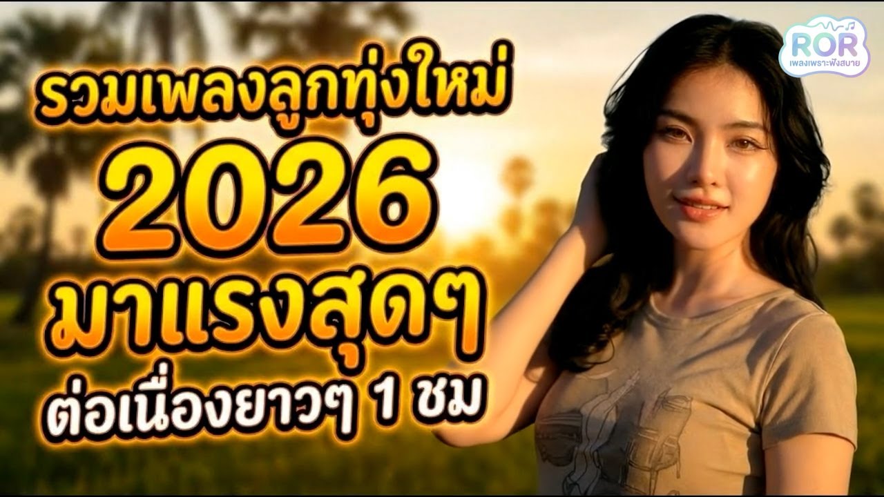 รวมเพลงลูกทุ่งใหม่ล่าสุด มาแรง!! 2026 เพราะๆ 🎶 ฟังยาว 1 ชั่วโมง