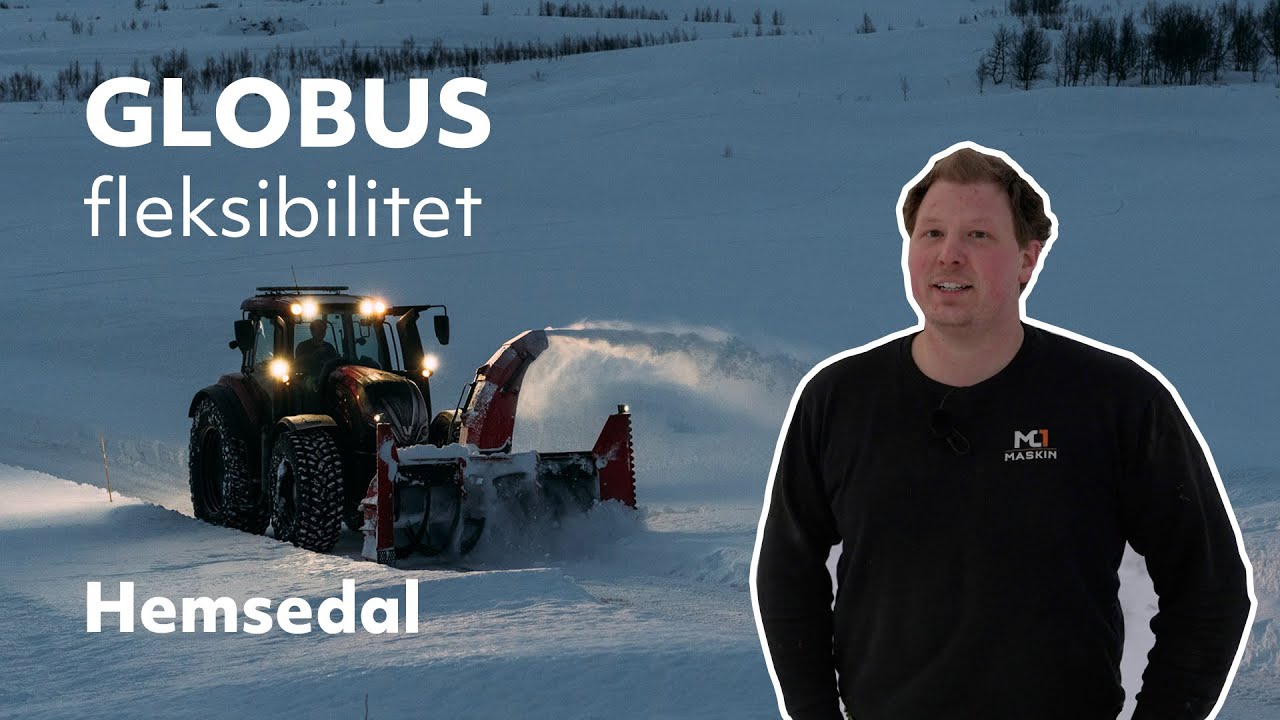 Slep, frontmontering og rygging | Globus GTF 255 | Valtra