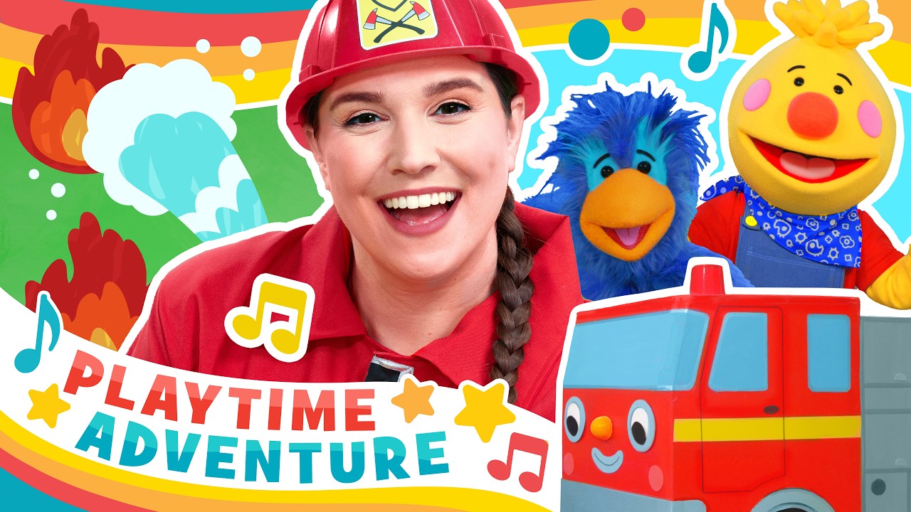 Fire Truck Fun!  | Playtime Adventure for Kids! 🚒 | Freeze Dance + more!  | Super Simple Play