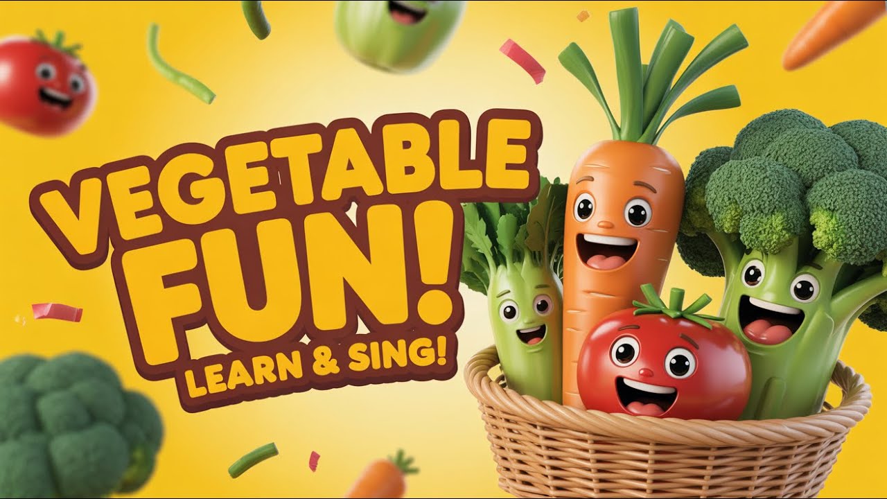 Vegetable Learning Songs | Learn English with Fun Music and Cute Veggie Animation