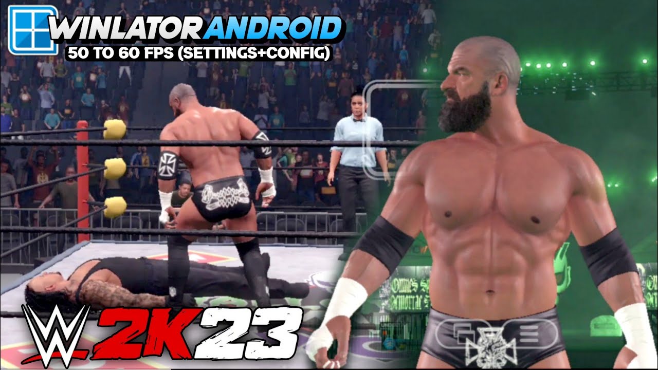 WWE 2K23 on Android | Winlator v10 Gameplay Test | Snapdragon 8s Gen 3 Settings | Config