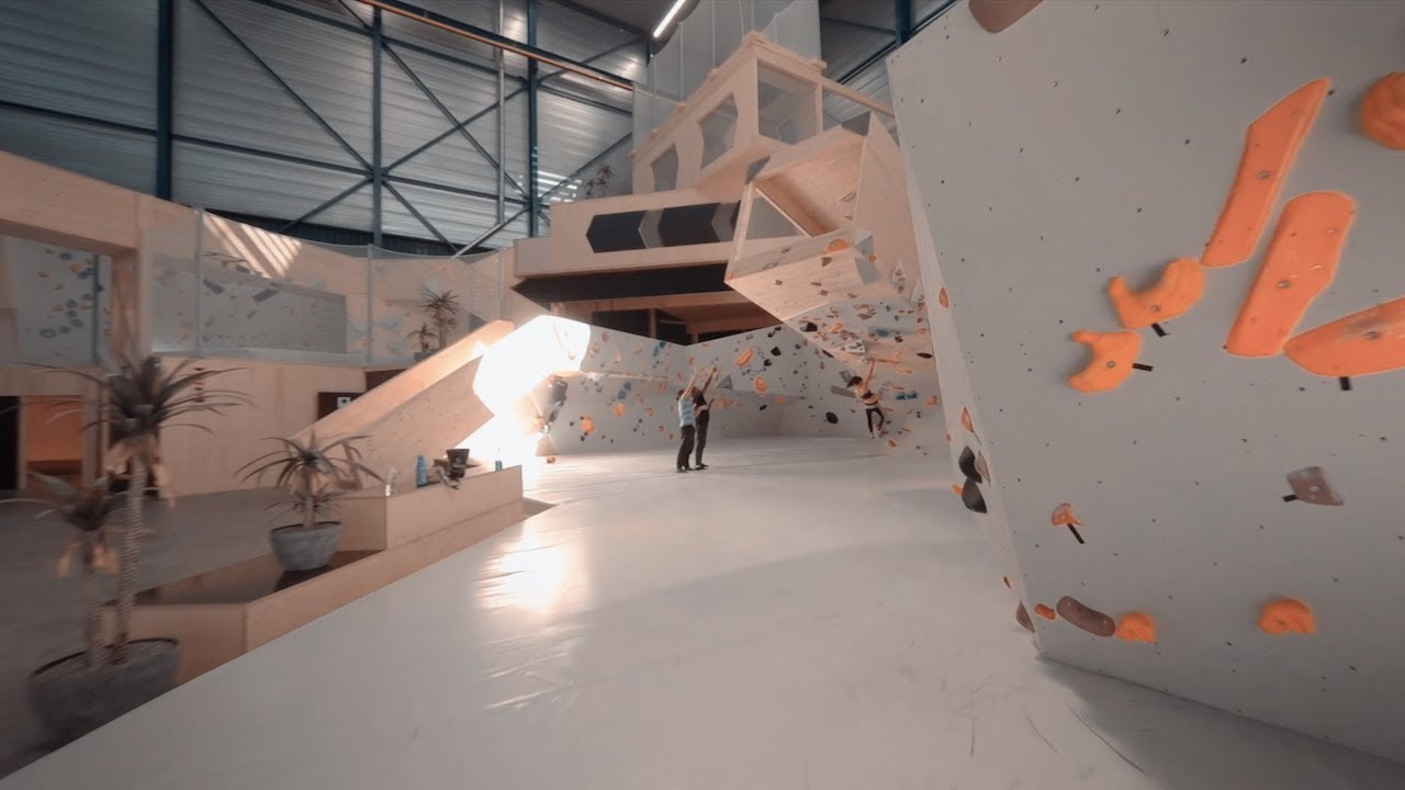 Fly through Be Boulder, the most creative boulder gym in the world!