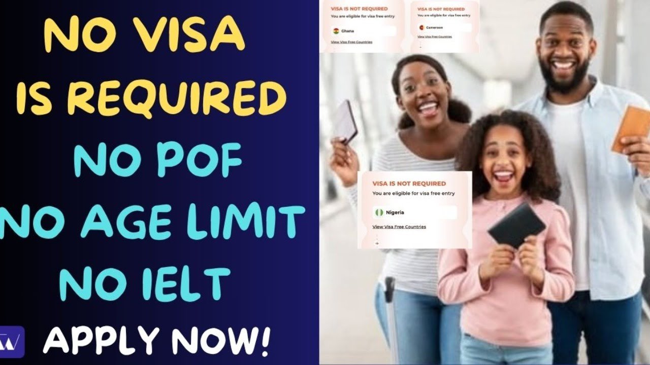 No visa required to move here and get citizenship | No age limit ($0 Free Visa fee)