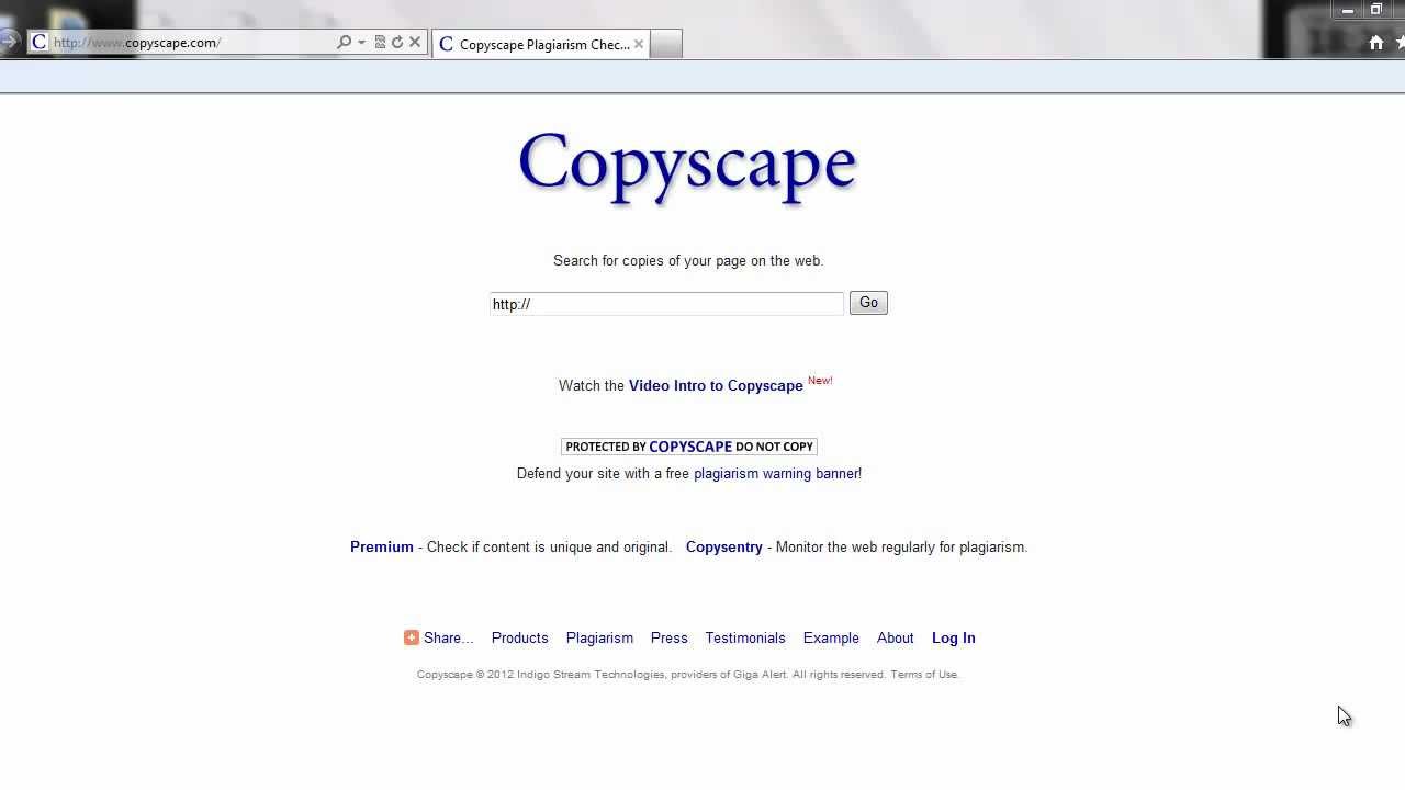 How to use Copyscape