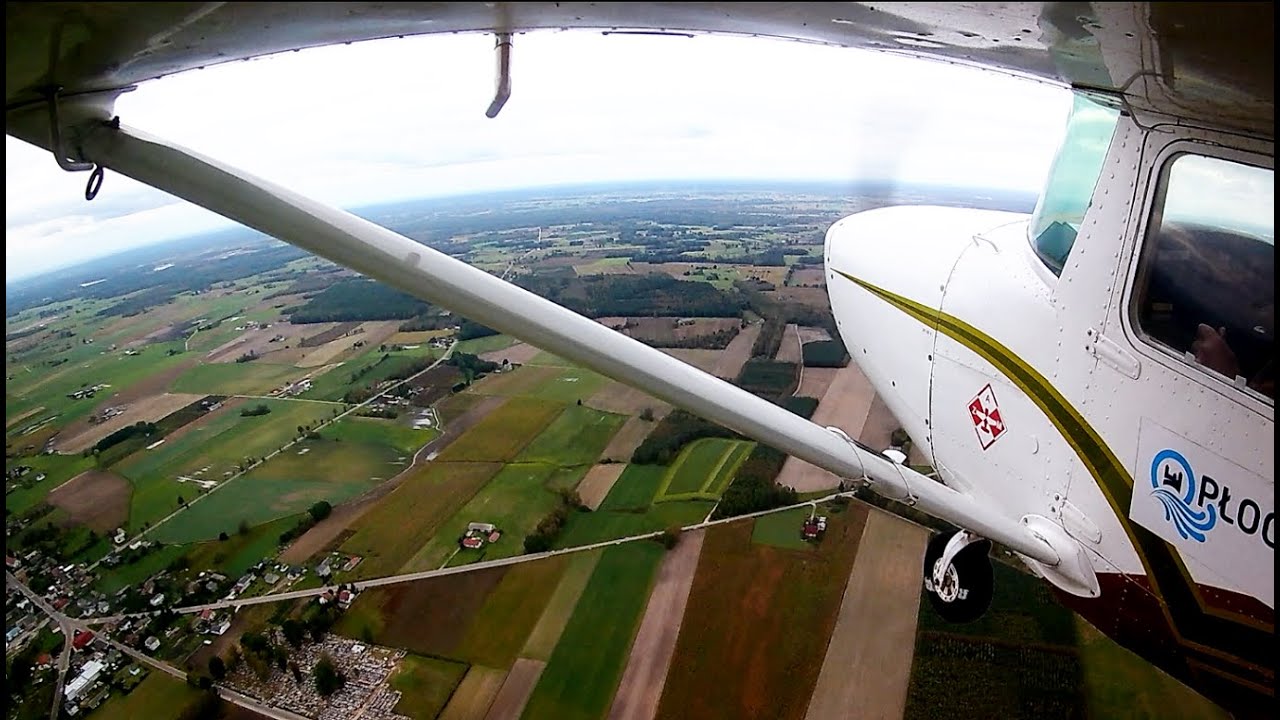 Lot szkoleniowy wg mapy Cessna 152 SP-KCE
