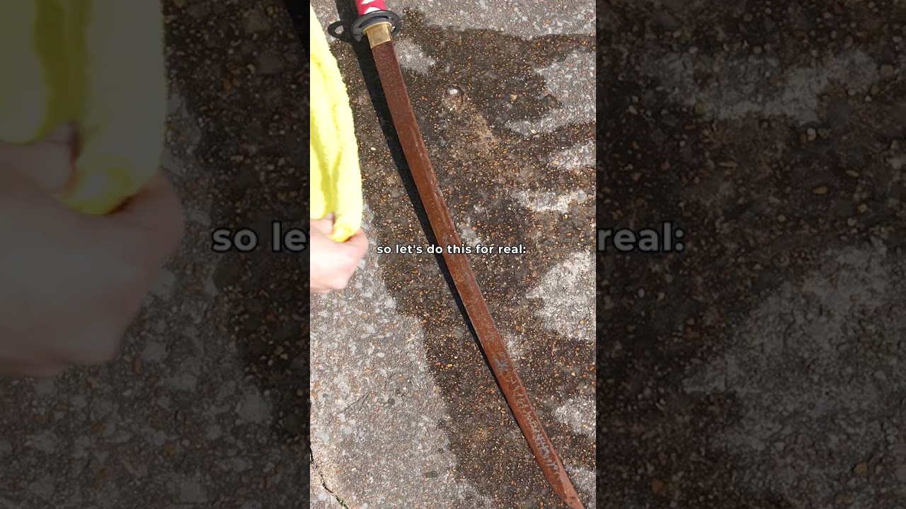 Can Vinegar REALLY Remove Rust From A Sword?