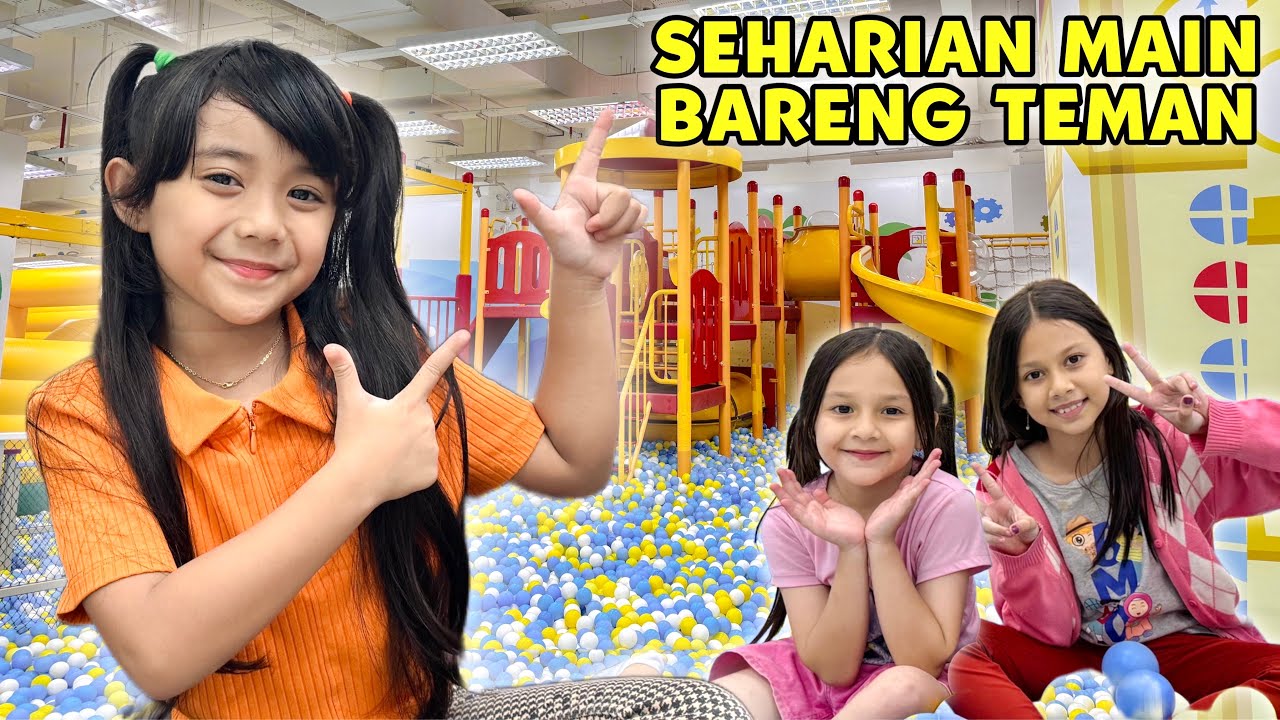 VLOG 1 JAM !! SAMANTHA MAIN PLAYGROUND SEHARIAN BARENG ANGELINA & NICHOLE 😍