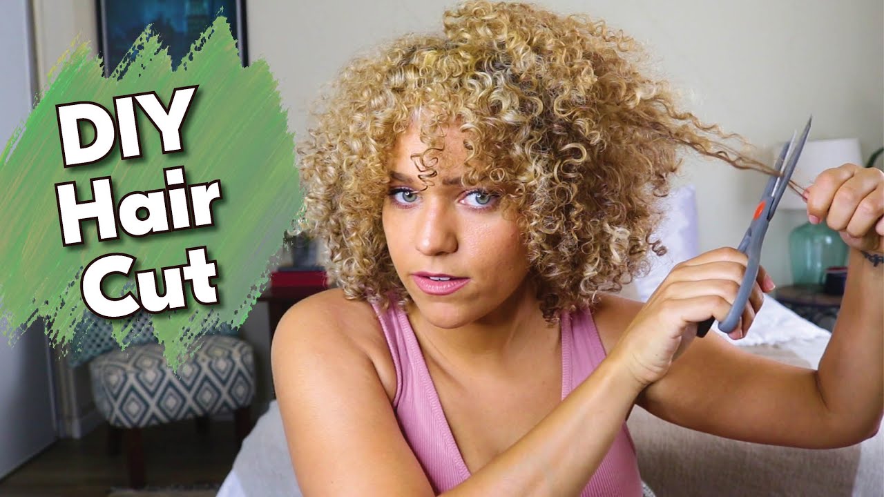 HOW TO CUT CURLY HAIR | DIY Deva Cut and Trim from Home for Shaping and Volume