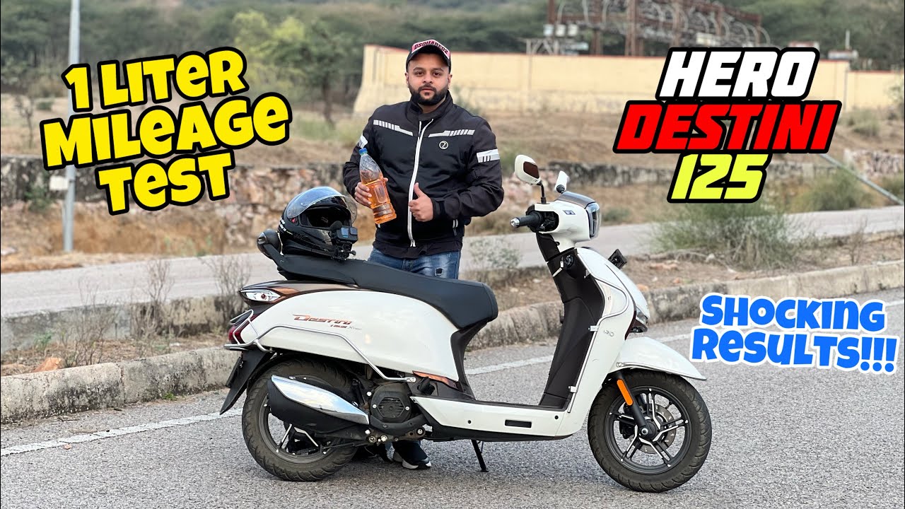 1 लीटर पेट्रोल मैं कितना चलता है Hero Destini 125 🤔| 2025 Hero Destini 125 1 Liter Mileage Test 