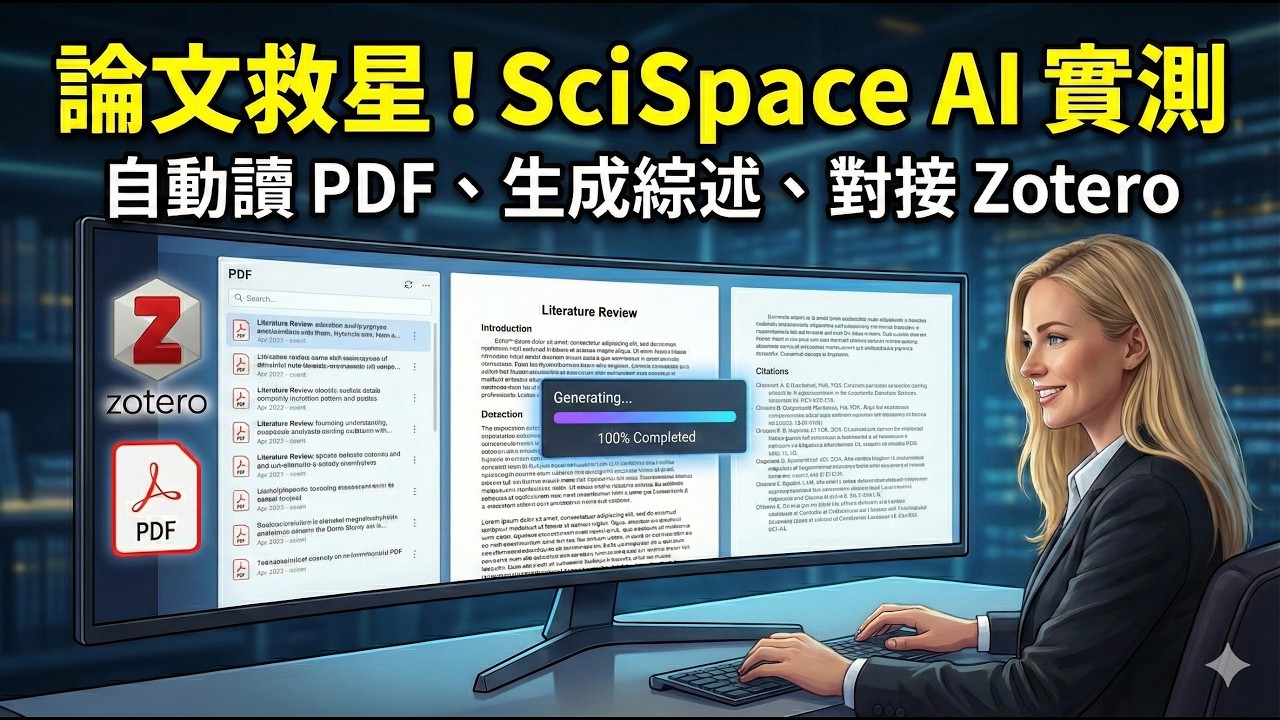 學術界最強 AI 工具：從文獻搜尋到計畫書撰寫，SciSpace AI Agent 逐步入門指南。
