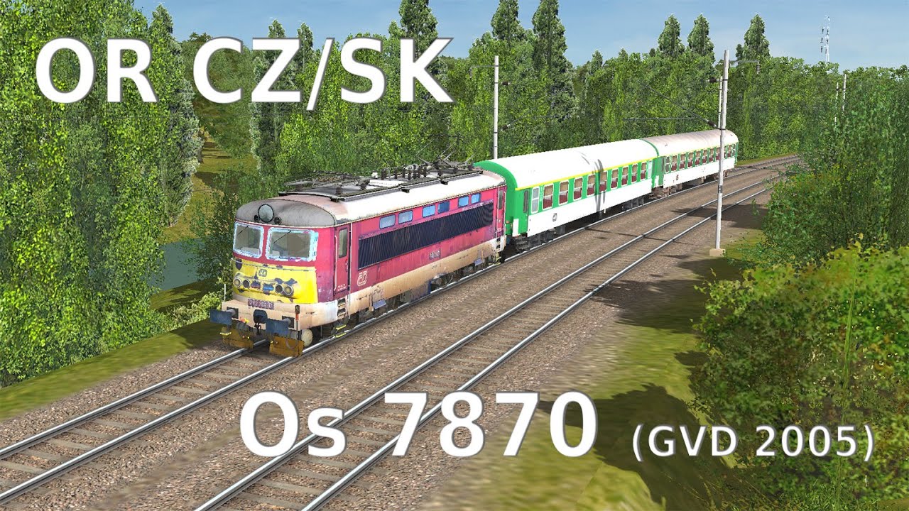 Open Rails CZ/SK | Trať 183 | Os 7870, Rokycany - Plzeň hl.n.