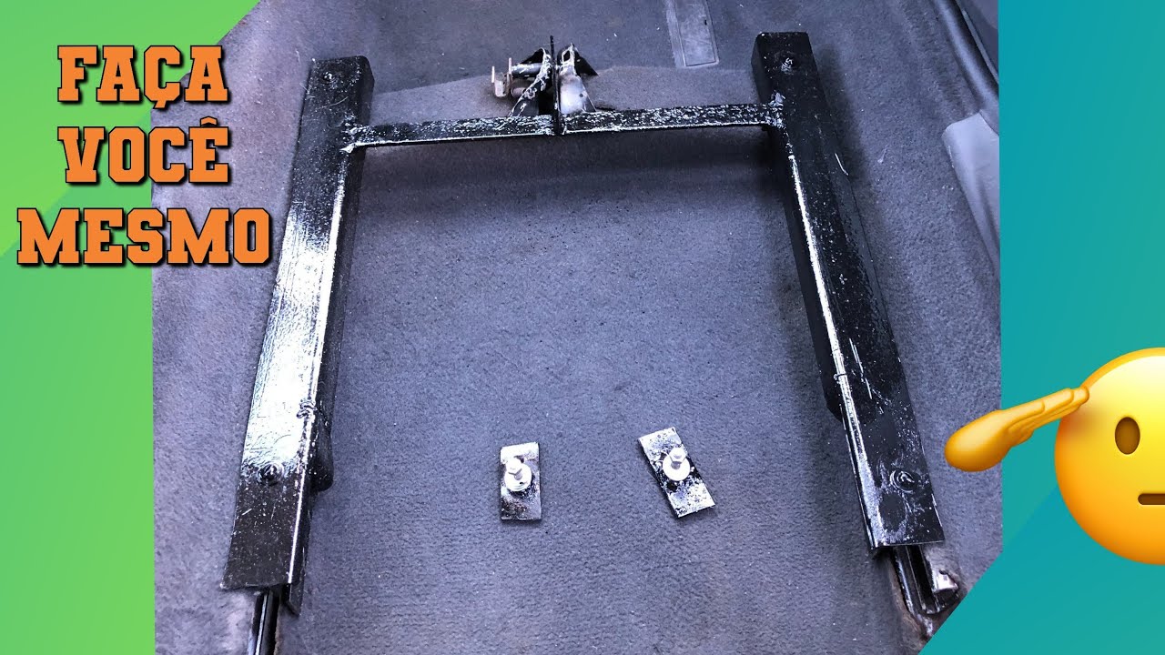 Todas as medidas do suporte para adaptar bancos no seu carro