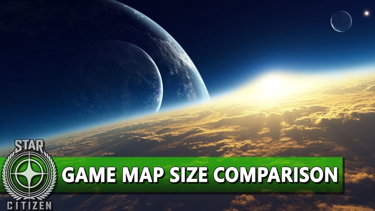 STAR CITIZEN ⭐ VIDEO GAME MAP SIZE COMPARISON 2019 | ALPHA 3.7