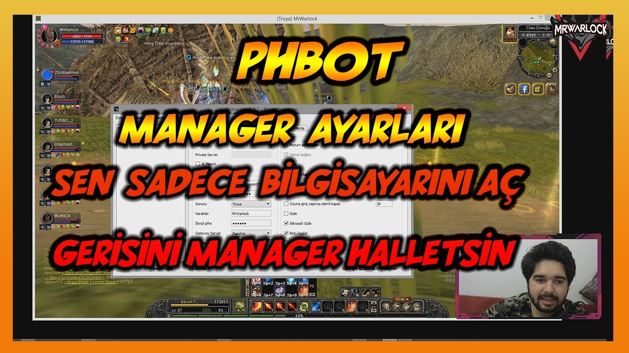 PHBOT MANAGER AYARLARI [ SEN SADECE  PC AÇ GERİSİNİ MANAGER HALLETSİN ] #2