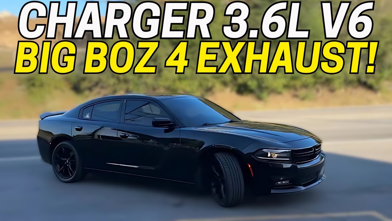 2018 Dodge Charger 3.6L V6 Exhaust Sound w/ Big Boz 4 Mufflers!
