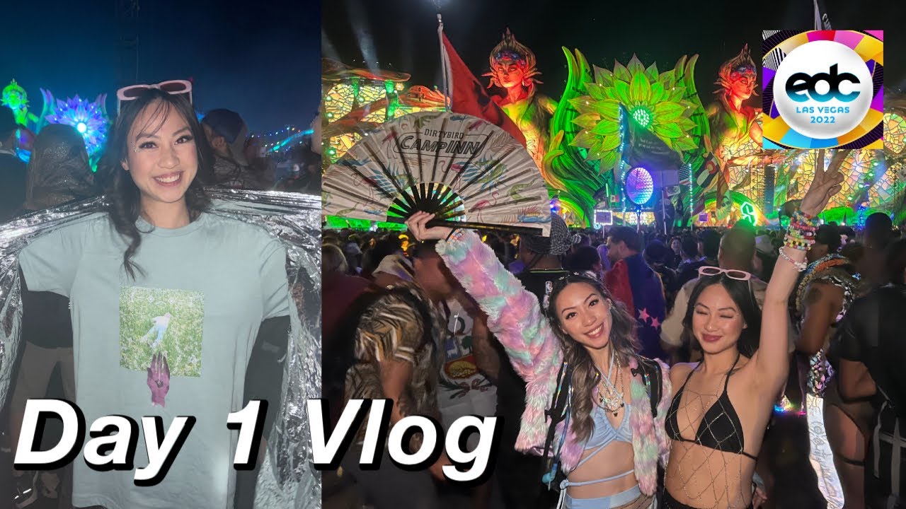 EDC Las Vegas 2022 Day 1 Vlog ⚡️✨ GIGANTIC NGHTMRE + SLANDER, MADEON, PORTER ROBINSON, JAUZ + more!!