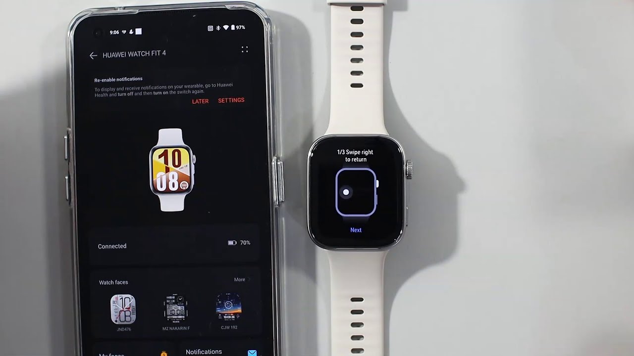 Инструкция по сопряжению Huawei Fit 4 с телефоном Android.
