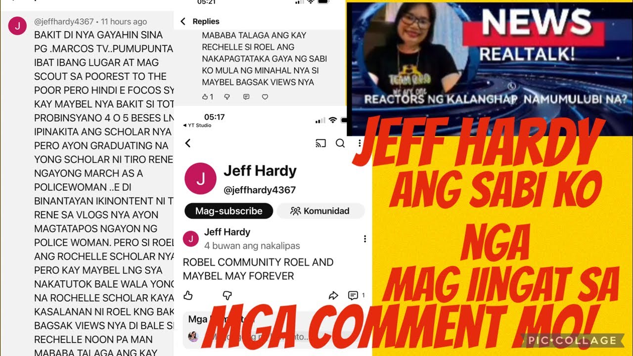 Jeff Hardy kung sino kaman nagpaalala na ako pero patuloy parin ang mga comment mo!#roelofmalalag